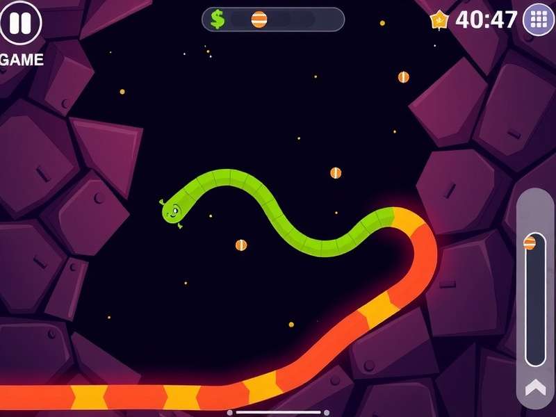 Slither io गेम इंटरफ़ेस हिंदी में