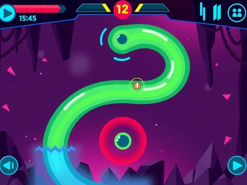 Slither IO Game on PC Screen