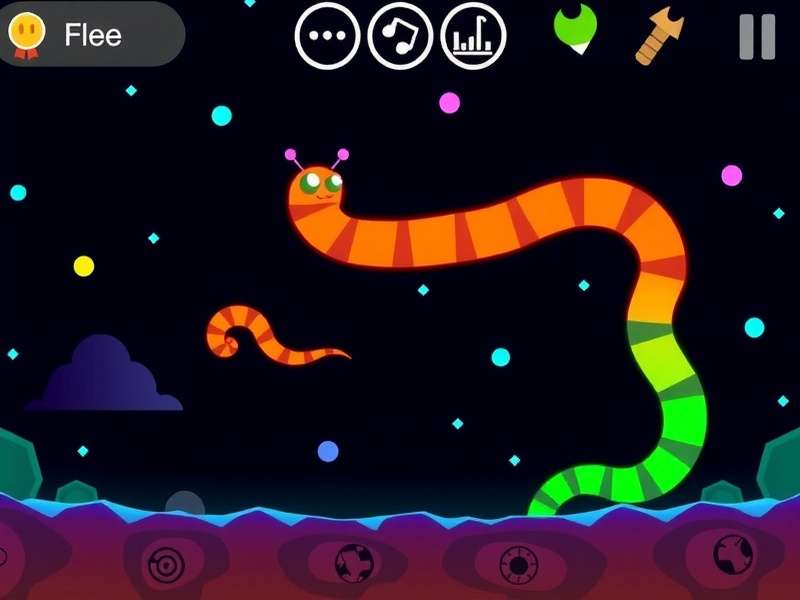 Slither io ऑफलाइन गेमप्ले स्क्रीनशॉट