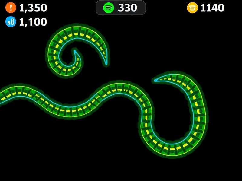 Slither IO में कोइलिंग तकनीक का प्रदर्शन