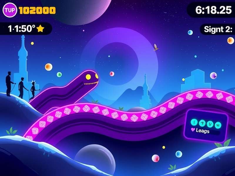 Slither io Gameplay भारत में - एक बड़ा सांप अन्य खिलाड़ियों को खा रहा है