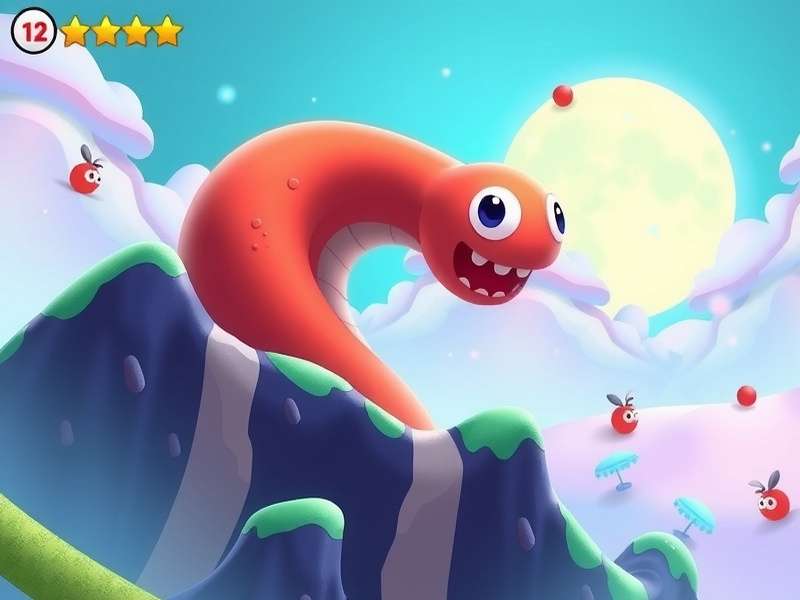 Slither io गेम का स्क्रीनशॉट - रंगीन सांपों का ऑनलाइन मल्टीप्लेयर गेम