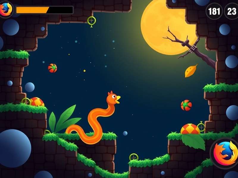 Slither io game on Firefox with mods