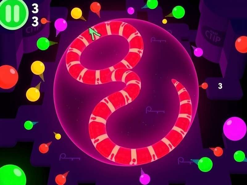 Slither.io gameplay strategy visualization showing snake movement patterns