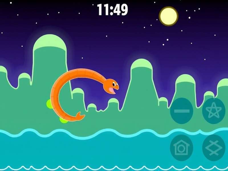 Slither Io offline gameplay on mobile device