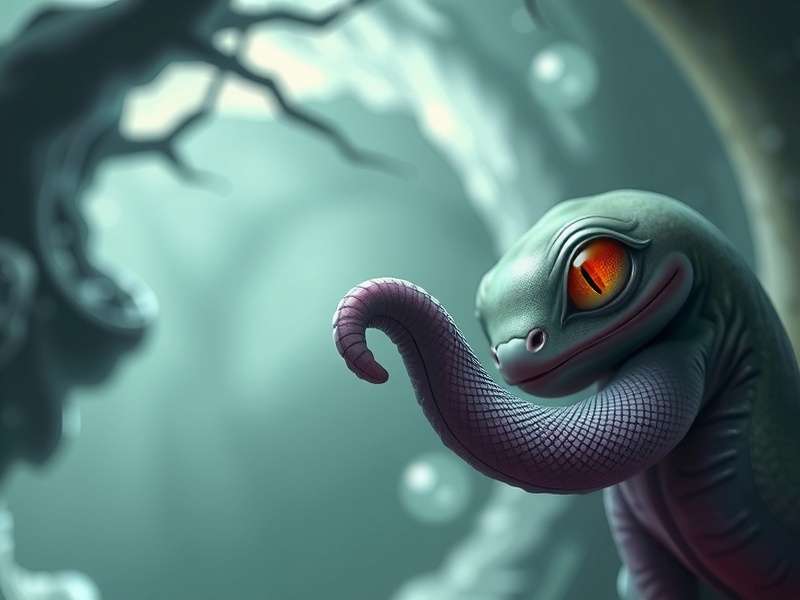 Advanced Slither.io gameplay showing strategic coiling and large snake size