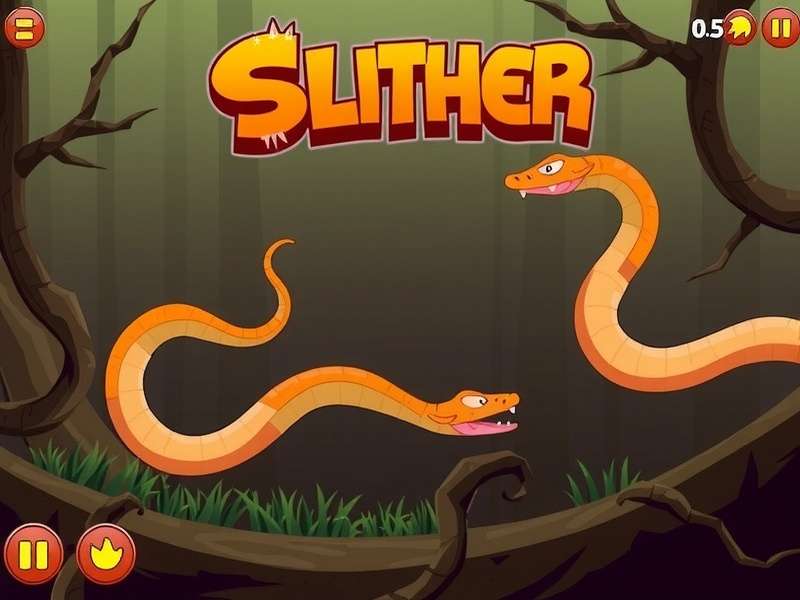 Colorful snake game visualization representing Slither.io gameplay