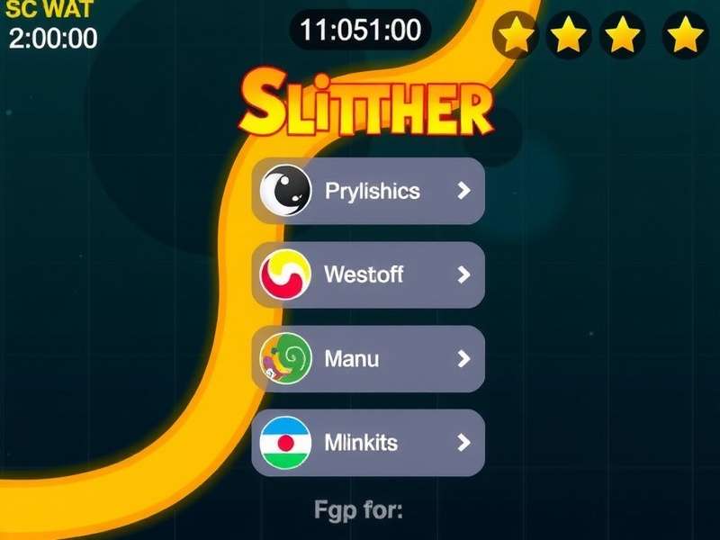 Slither Io Mod Menu Interface showcasing features