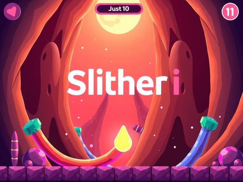 Slither io gameplay screenshot showing colorful snakes on a map