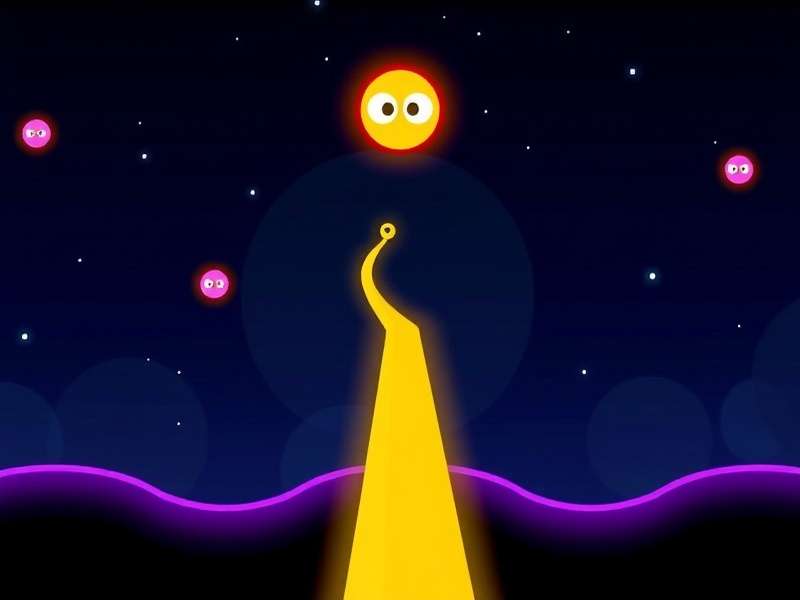 Gameplay screenshot of Slither io showing a large snake dominating the map
