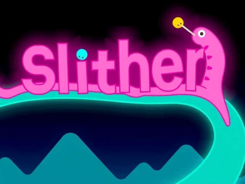 Slither Io mobile app interface on phone