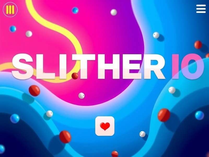 Slither Io Game For Pc gameplay arena showing multiple snakes and colorful pellets