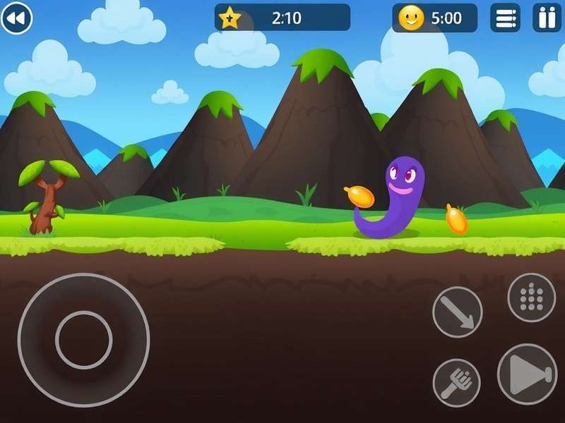 Slither Io Offline Game arena screenshot showing a large green snake with golden accents in a dark battlefield