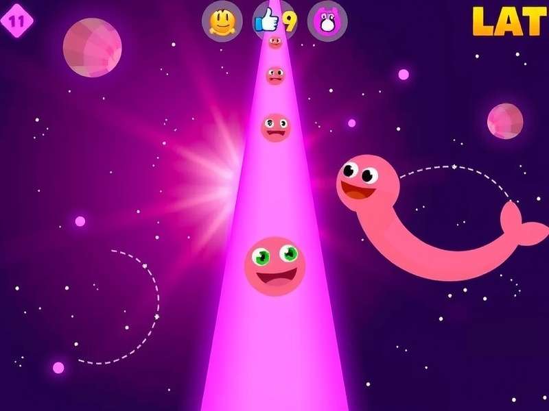 Slither io game arena with colourful snakes chasing food pellets