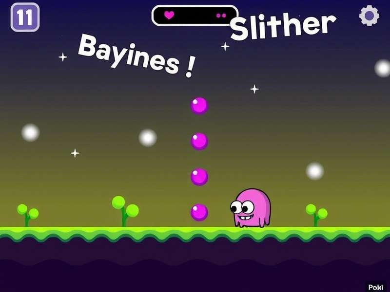 Slither io game arena with glowing snake and energy dots